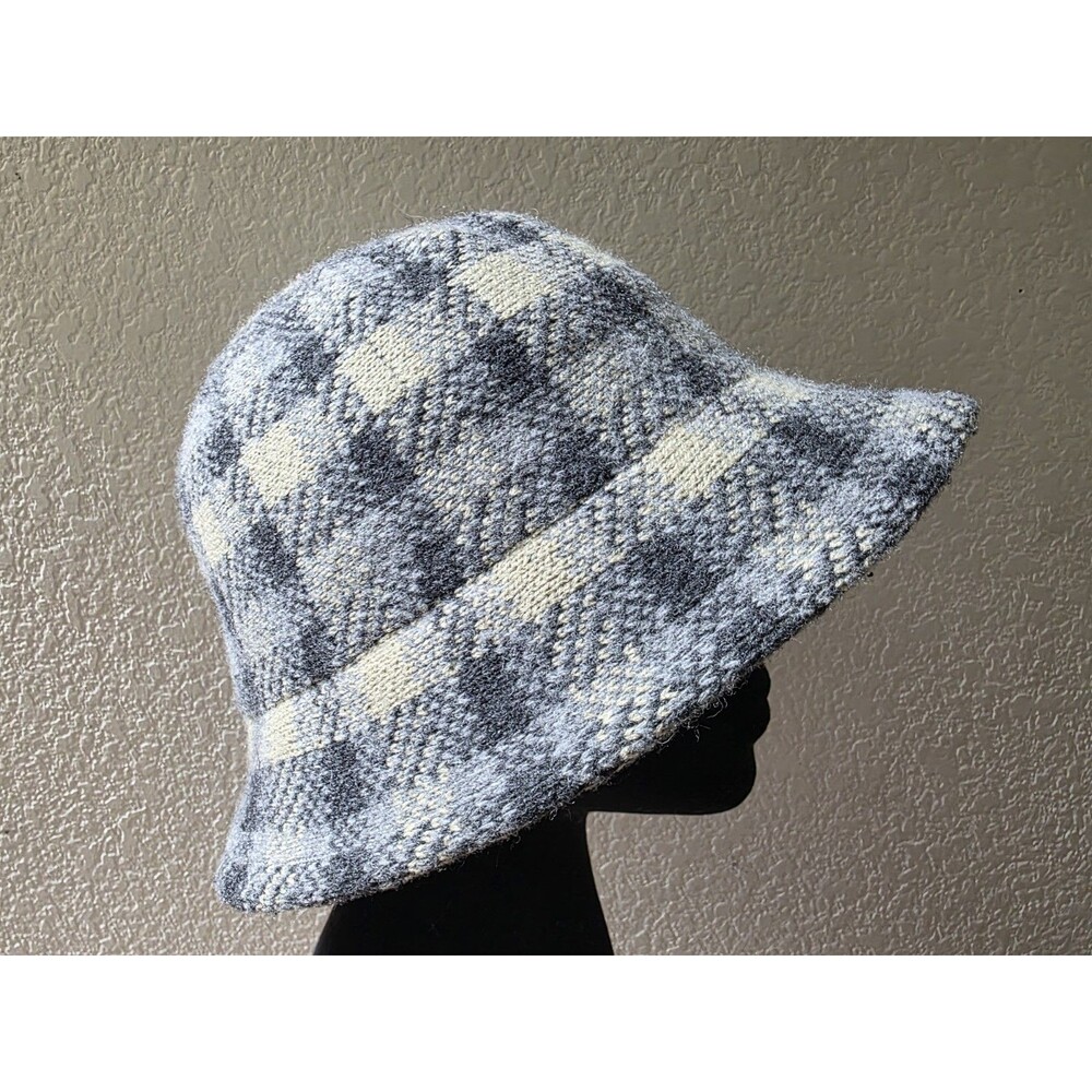 San Diego Hat Company Bucket Hat Plaid Soft Wool Blend Women One Size Packable